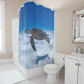 Wunderschöne Wasserschildkröte Duschvorhang (Beispiel)