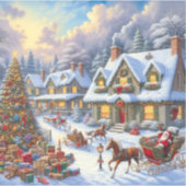 Wunderschöne Weihnachtsdörfer Aufkleber (Vorderseite)