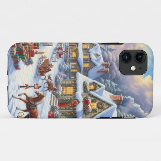 Wunderschöne Weihnachtsdörfer Case-Mate iPhone Hülle (Rückseite (Horizontal))