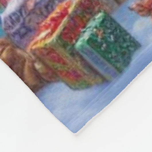 Wunderschöne Weihnachtsdörfer Fleecedecke (Ecke)