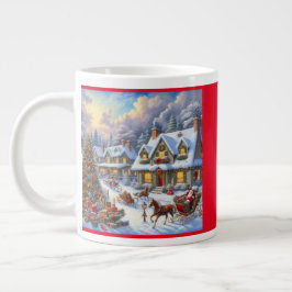 Wunderschöne Weihnachtsdörfer Jumbo-Tasse