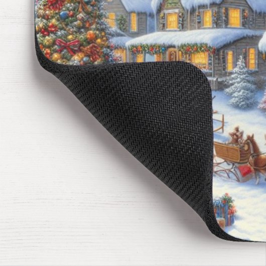 Wunderschöne Weihnachtsdörfer Mousepad (Ecke)