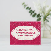 Wunderschöne Weihnachtsgrüße Postkarte (Stehend Vorderseite)