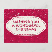 Wunderschöne Weihnachtsgrüße Postkarte (Vorderseite)