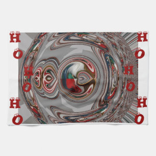 Wunderschöne Weihnachtsherzen – Farben der Festtag Geschirrtuch