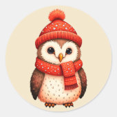 Wunderschöne Weihnachtskeule Runder Aufkleber (Vorderseite)