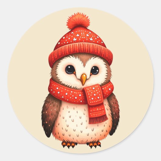 Wunderschöne Weihnachtskeule Runder Aufkleber (Vorderseite)