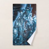 Wunderschöne Weihnachtsschneeflocken Badhandtuch Set (Handtuch)