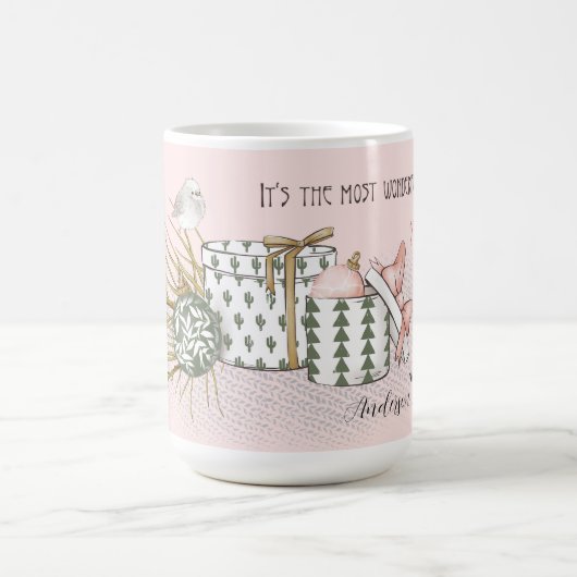 Wunderschöne Weihnachtszeit Kaffeetasse (Mittel)