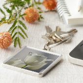 Wunderschöne weiße Frühlingshuppen Schlüsselanhänger (Seite)