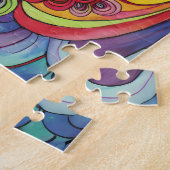 wunderschöne, weiße Girl-Originalkunst Puzzle (Seite)