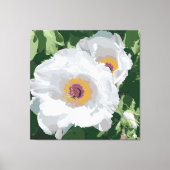 Wunderschöne weiße Pfoten auf der Leinwand (Vorderseite)