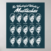Wunderschöne Welt von Mustaches Poster (Vorne)