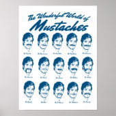 Wunderschöne Welt von Mustaches Poster (Vorne)