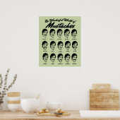 Wunderschöne Welt von Mustaches Poster (Küche)