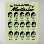 Wunderschöne Welt von Mustaches Poster (Vorne)