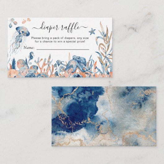 Wunderschöne Windschutzscheibe unter dem Meer Begleitkarte (Vorne/Hinten)