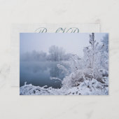 Wunderschöne Winter Lake Scene UAWG Dankeskarte (Vorne/Hinten)
