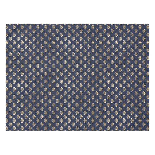 Wunderschöne Wohngestaltung der Blue und Metallic  Tischdecke (Vorderseite (Horizontal))