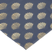 Wunderschöne Wohngestaltung der Blue und Metallic Tischdecke (Schrägansicht)