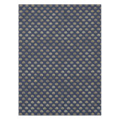 Wunderschöne Wohngestaltung der Blue und Metallic Tischdecke (Vorderseite)