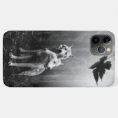Wunderschöne Wölfe Schwarz und Weiß Leaf uns allei Case-Mate iPhone Hülle (Rückseite (Horizontal))