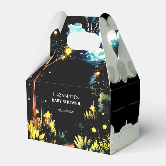 Wunderschöne Woodland Babydusche Geschenkschachtel (Vorderseite)