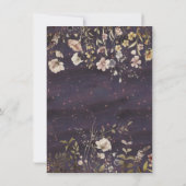 Wunderschöne Woodland Moonlight Babydusche Einladung (Rückseite)