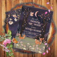 Wunderschöne Woodland Moonlight Babydusche