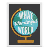 Wunderschöne World Globe Art Print Poster (Vorderseite)