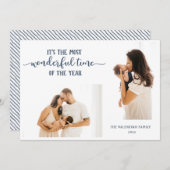 Wunderschöne Zeit 2 Foto Feiertagskarte (Vorne/Hinten)