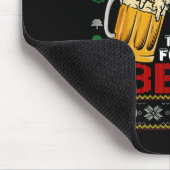 Wunderschöne Zeit für ein Bier hässlich Weihnachts Mousepad (Ecke)
