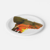 Wunderschöner afrikanischer Elefant im Serengeti Pappteller (Schrägansicht)