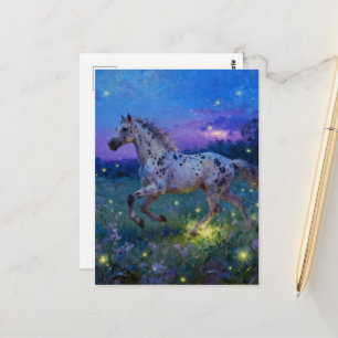 Wunderschöner Appaloosa Jahr des Pferdes  Postkarte