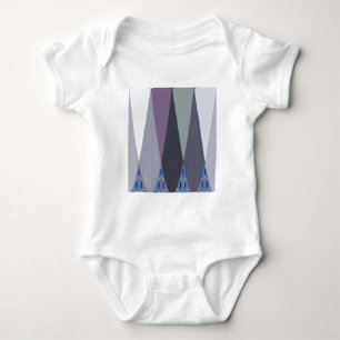 Wunderschöner atemberaubender Chevron-Design-Kunst Baby Strampler