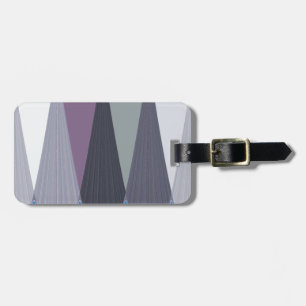 Wunderschöner atemberaubender Chevron-Design-Kunst Gepäckanhänger