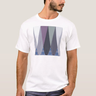 Wunderschöner atemberaubender Chevron-Design-Kunst T-Shirt