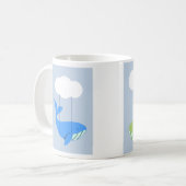 Wunderschöner Becher mit einem Wal   Kaffeetasse (Vorderseite Links)