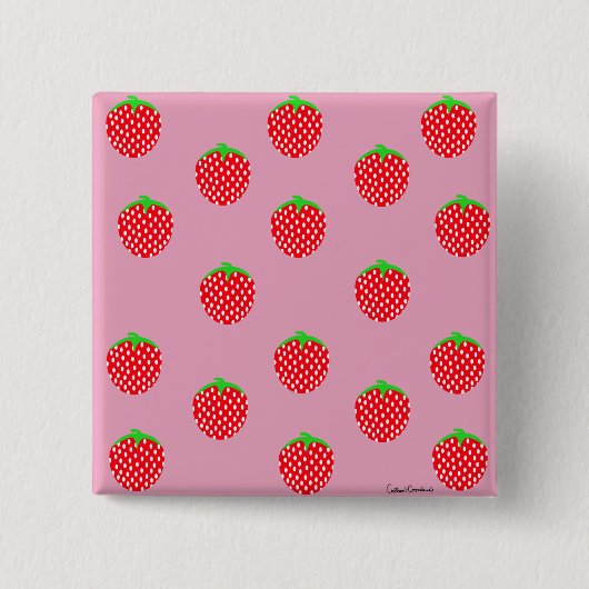 Wunderschöner Beeren-Sommer Button (Vorderseite)