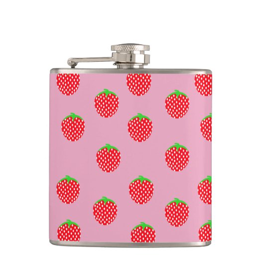Wunderschöner Beeren-Sommer Flachmann (Vorderseite)