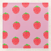 Wunderschöner Beeren-Sommer Glasuntersetzer (Vorderseite)