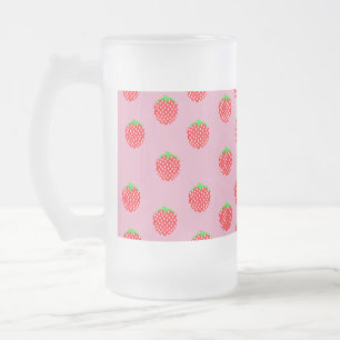 Wunderschöner Beeren-Sommer Mattglas Bierglas