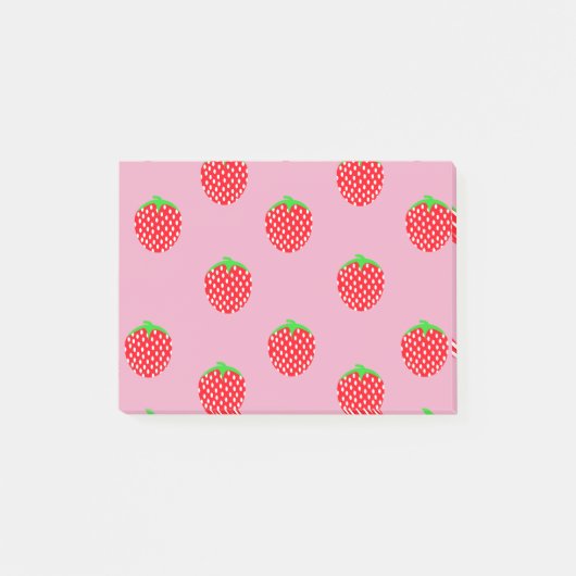 Wunderschöner Beeren-Sommer Post-it Klebezettel (Vorderseite)