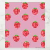 Wunderschöner Beeren-Sommer Weinetikett (Einzelnes Label)