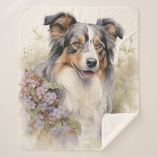 Wunderschöner blauer Merle Aussie – Ergeben Sherpadecke