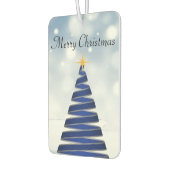 Wunderschöner Blauer Weihnachtsbaum, Schneeflocke Autolufterfrischer (Links)