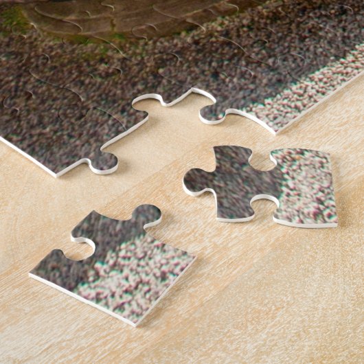 Wunderschöner Brunnen im Garten am Comer See, Ital Puzzle (Seite)