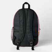 Wunderschöner bunter Rucksack, einzigartig Bedruckter Rucksack (Rückseite)