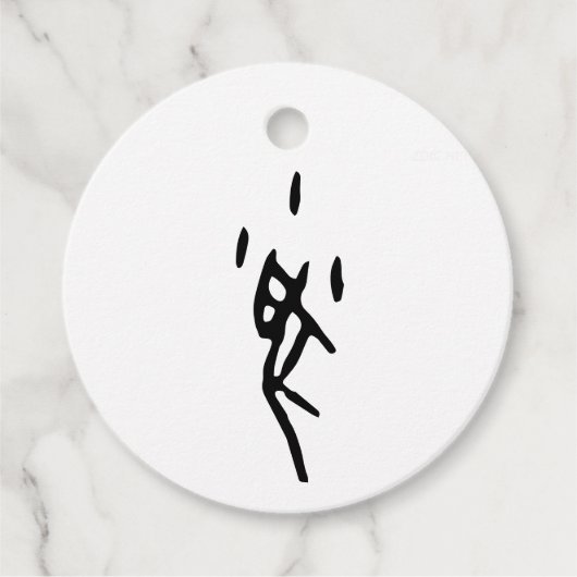 Wunderschöner chinesischer Zodiac-Rat-#001- Geschenkanhänger (Vorderseite)