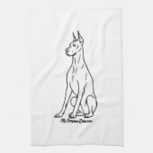 Wunderschöner Dobermann Geschirrtuch (Vertikal)